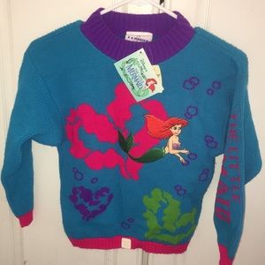 NWT: vintage Disney The Little Mermaid sweater